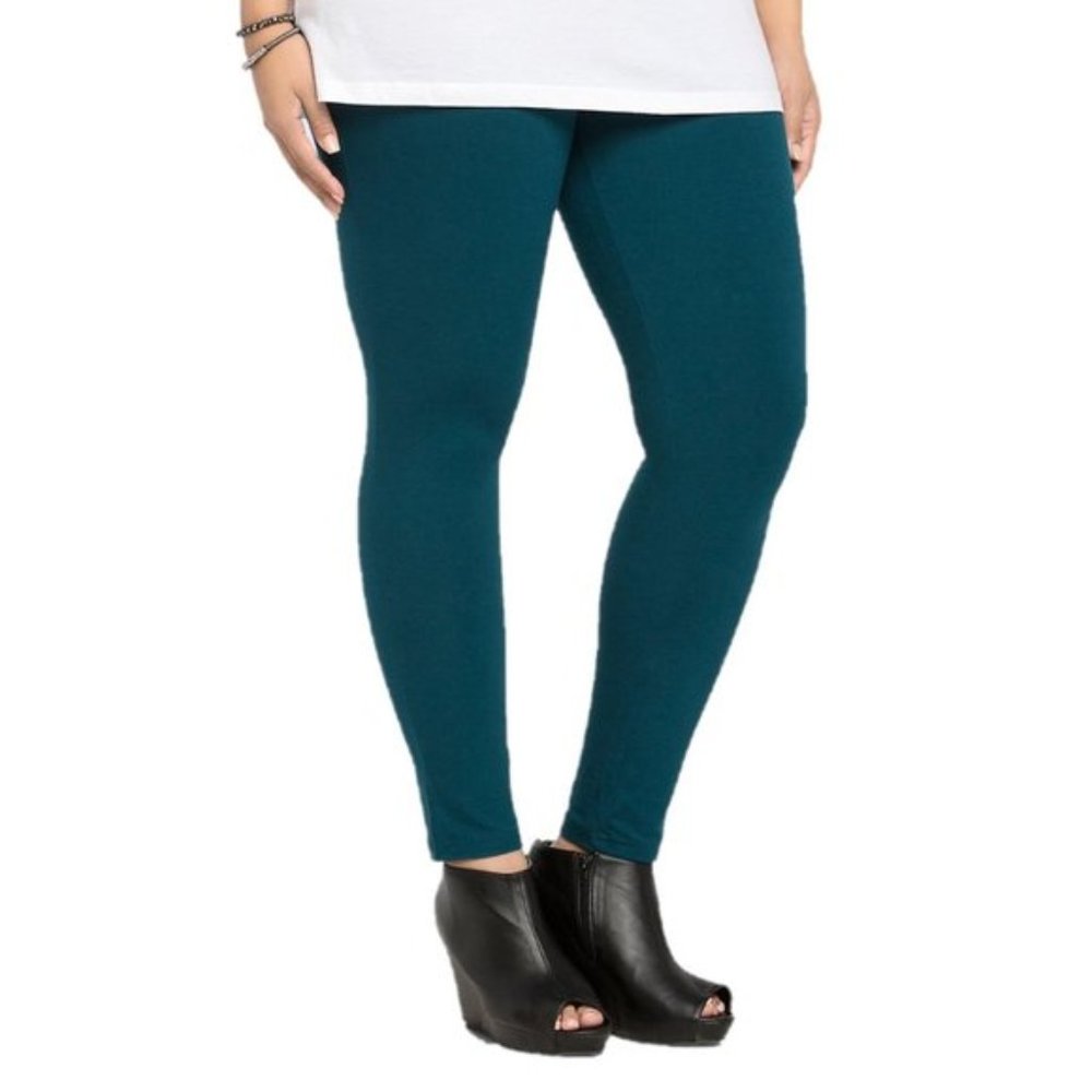 Torrid full length teal leggings, size 00